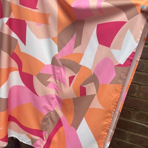 Multi One Shoulder Batwing Dress Size 2XL NEW - Picture 4 of 7